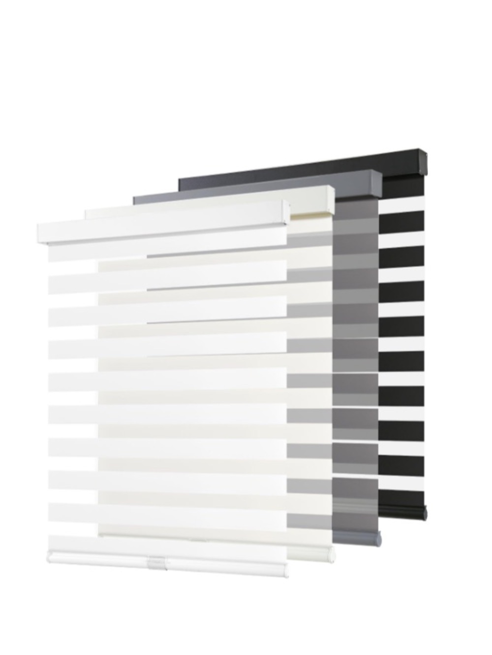 Cordless Zebra Blinds 40”W 72”L WHITE